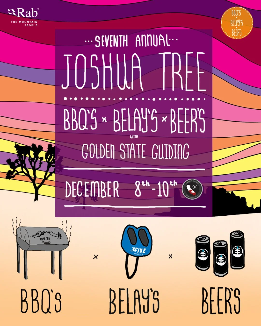 BBQ's x BELAY's x BEER's Joshua Tree National Park