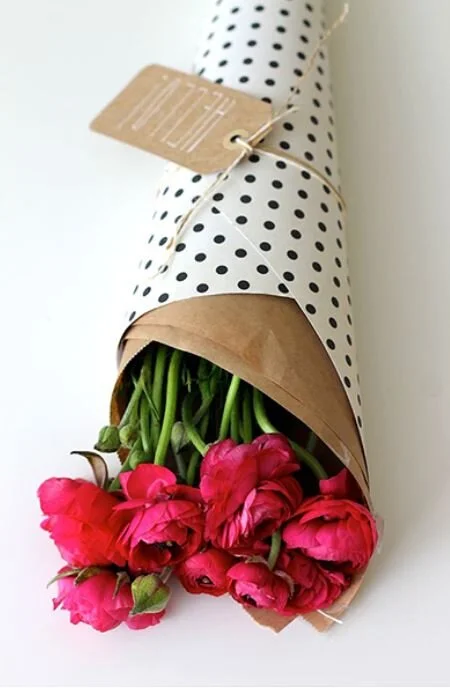 Wrapped Bouquet (Red and Pink Mix)