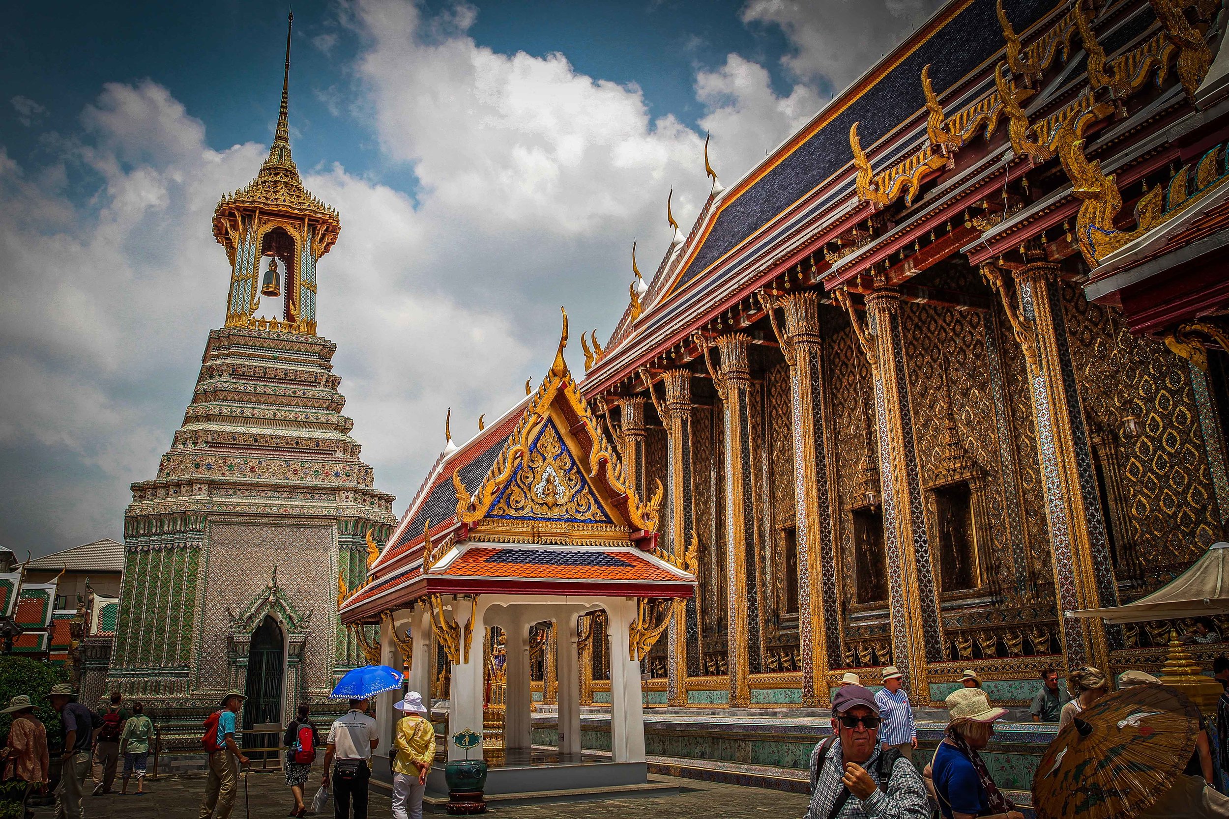 Bangkok met kinderen - Grand Palace gebed