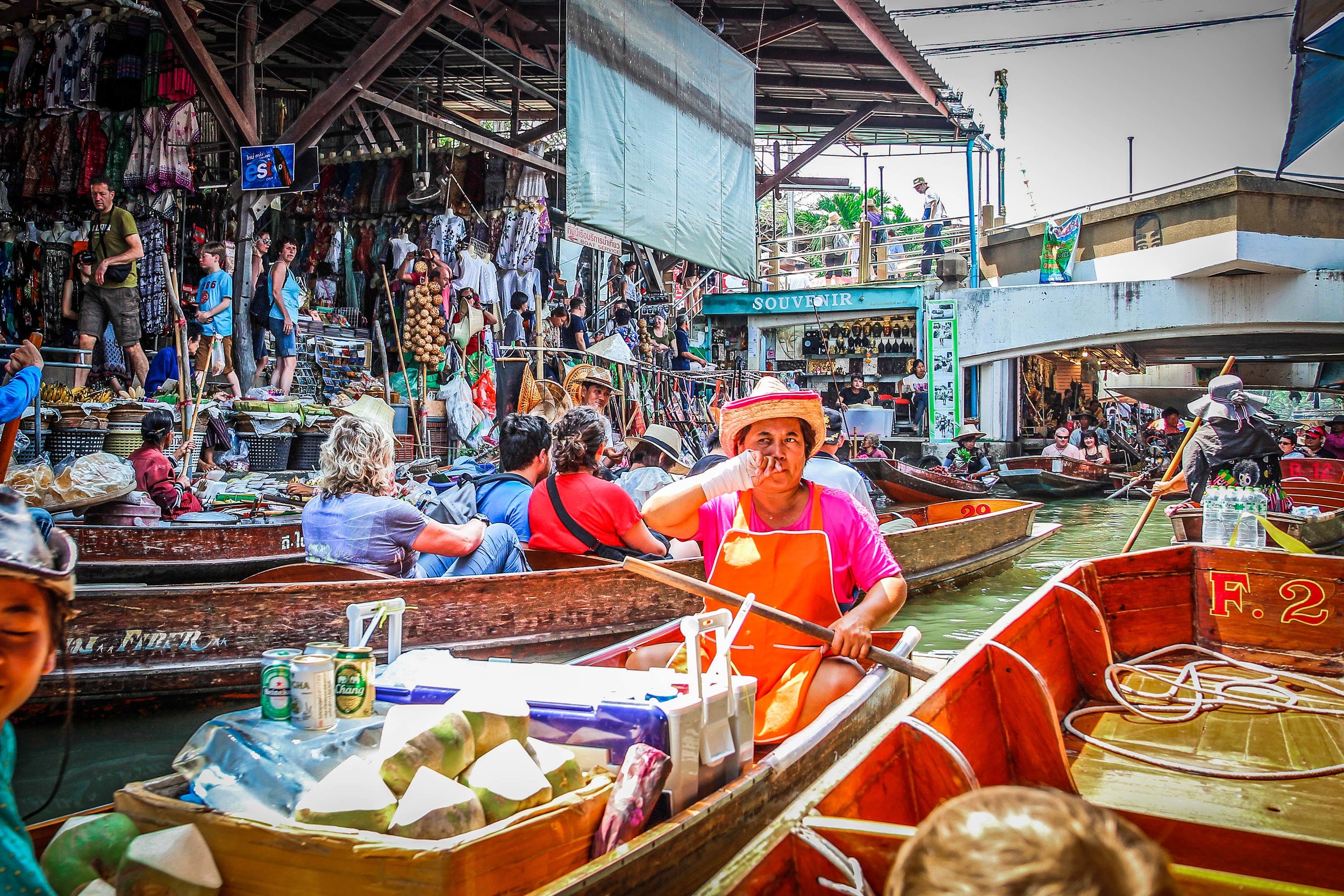 Bangkok met kinderen - Drijvende markt - Damnoen Saduak