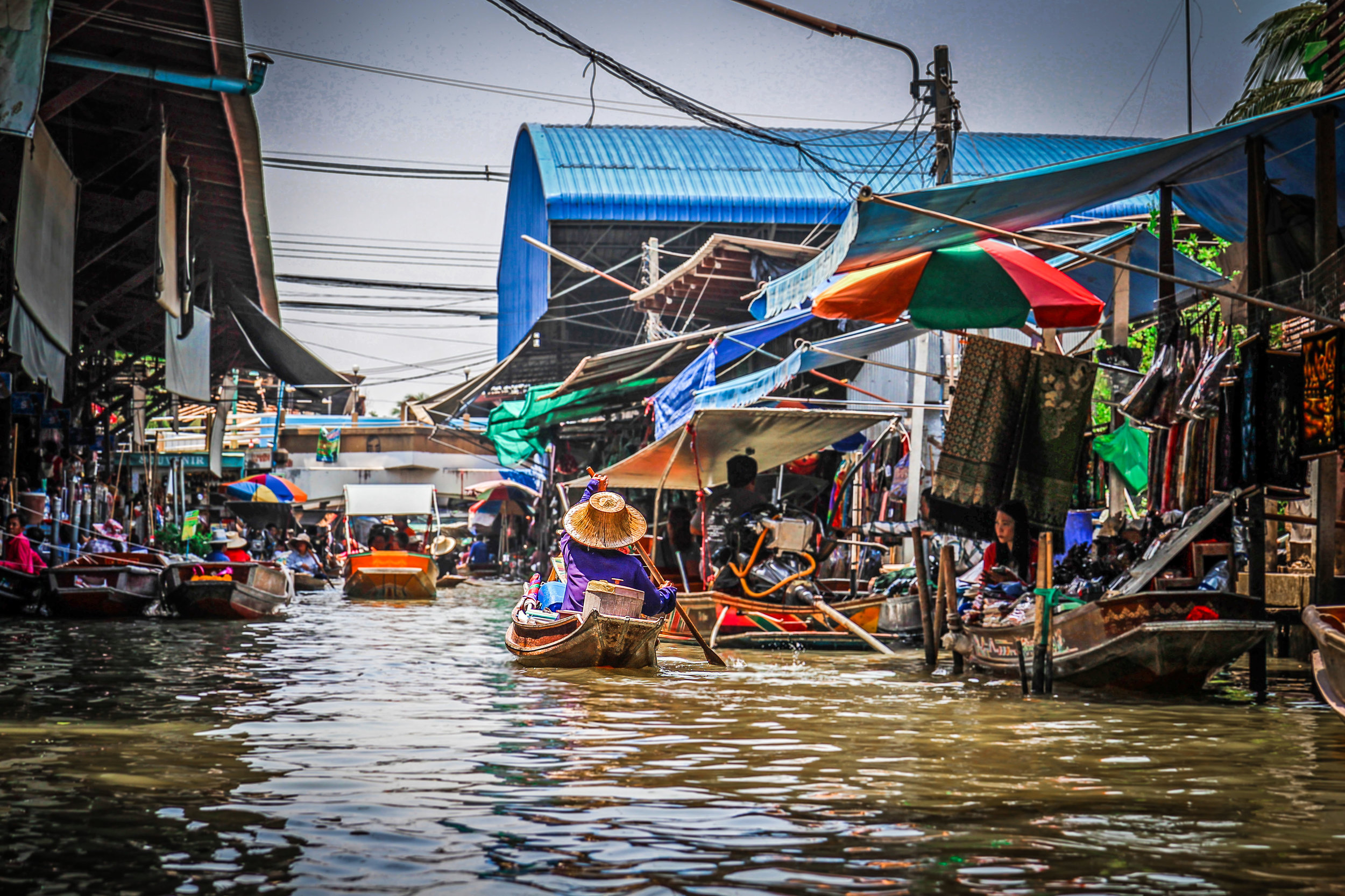 Bangkok met kinderen - Drijvende markt - Damnoen Saduak