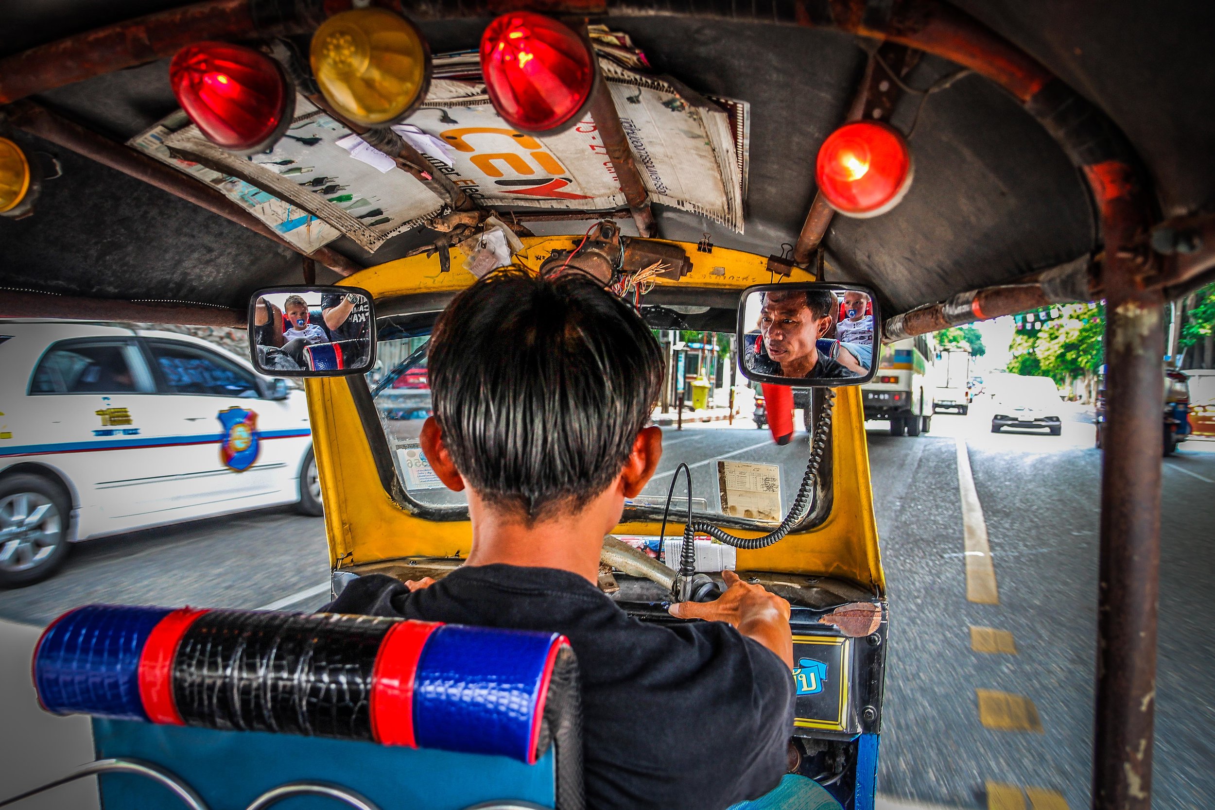 Bangkok met kinderen - Tuktuk