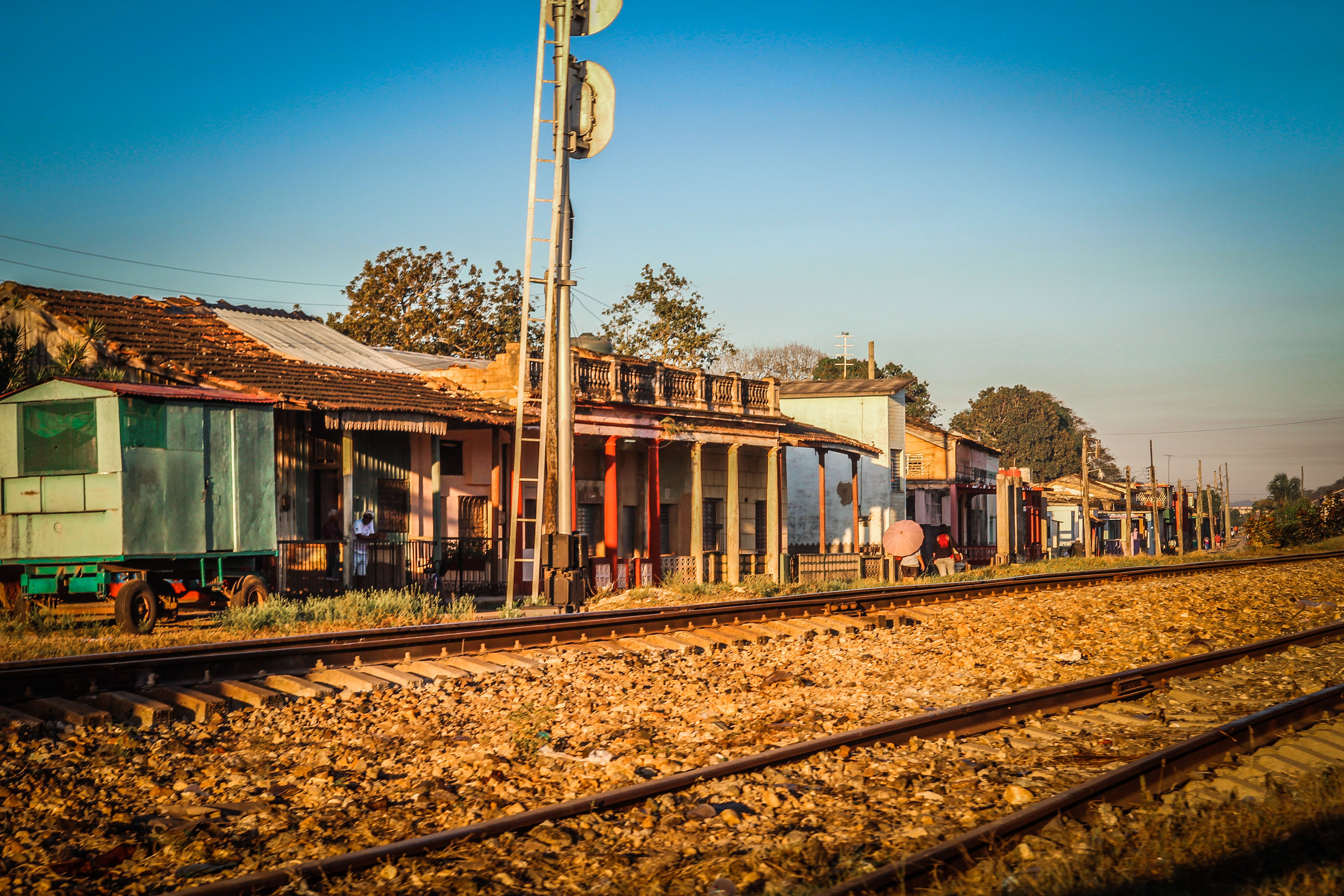 Onderweg naar Trinidad cuba - Jovellanos - Spoorweg