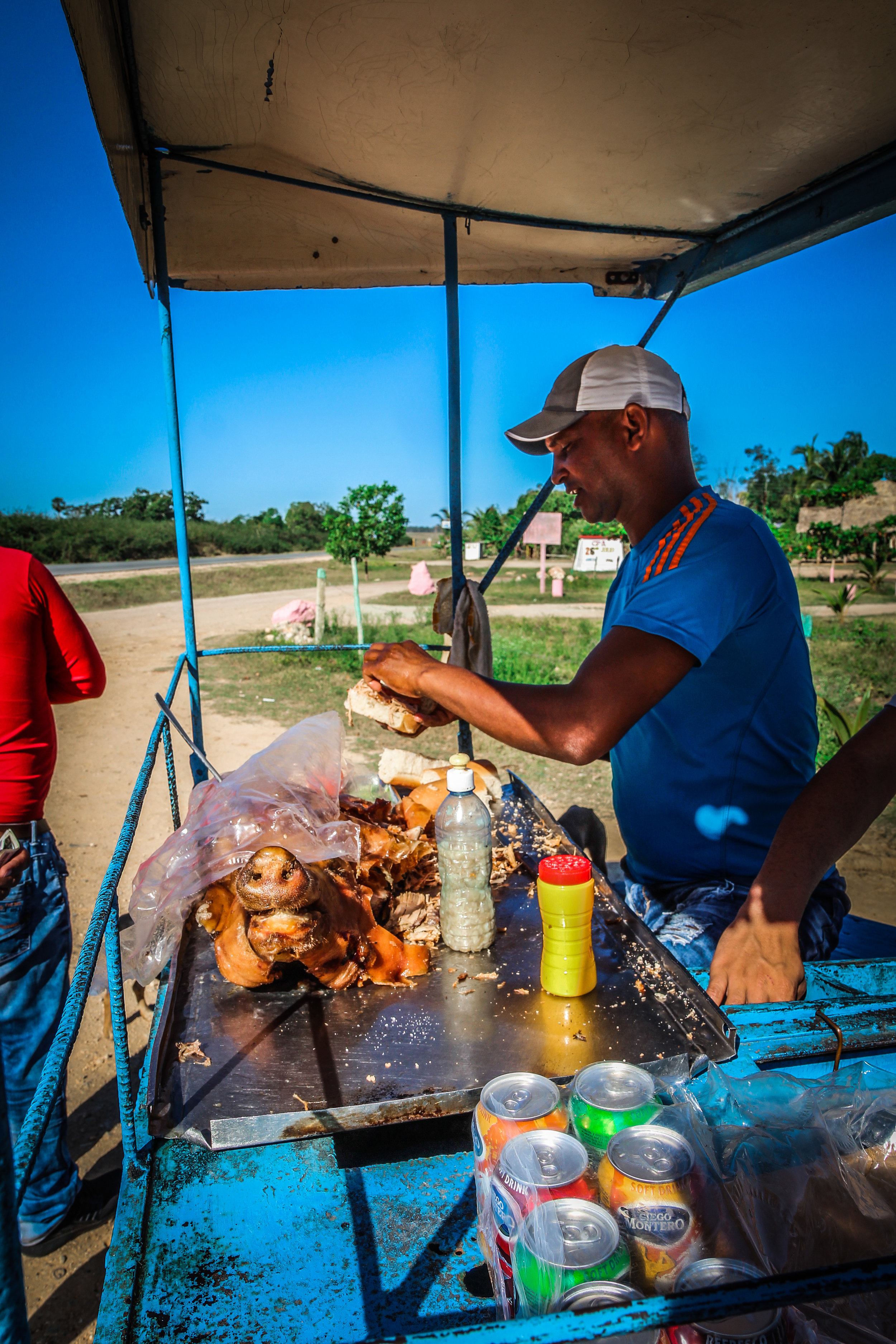 Lechon asado con mojo -Onderweg naar Trinidad cuba 