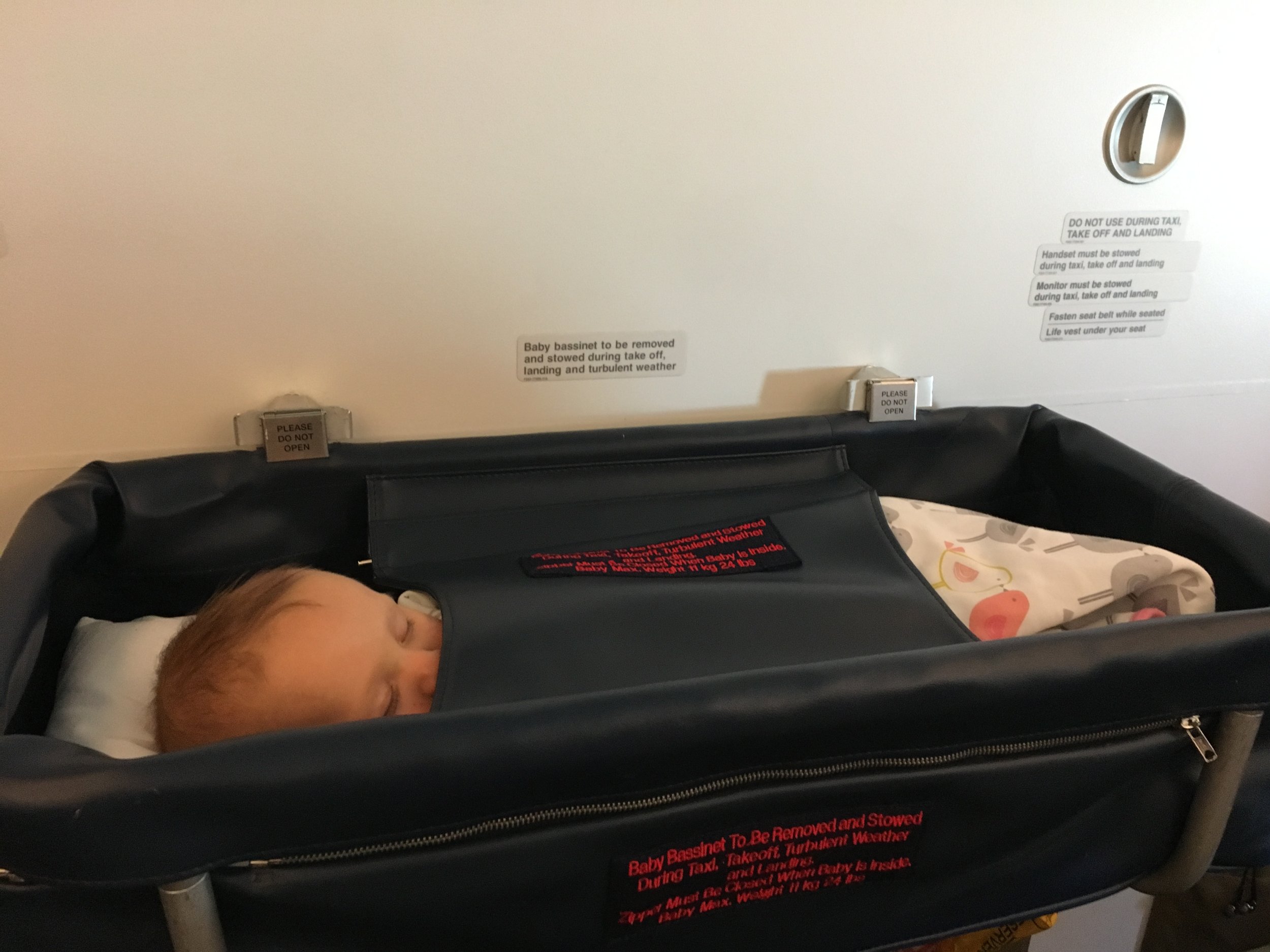 swiss airlines bassinet