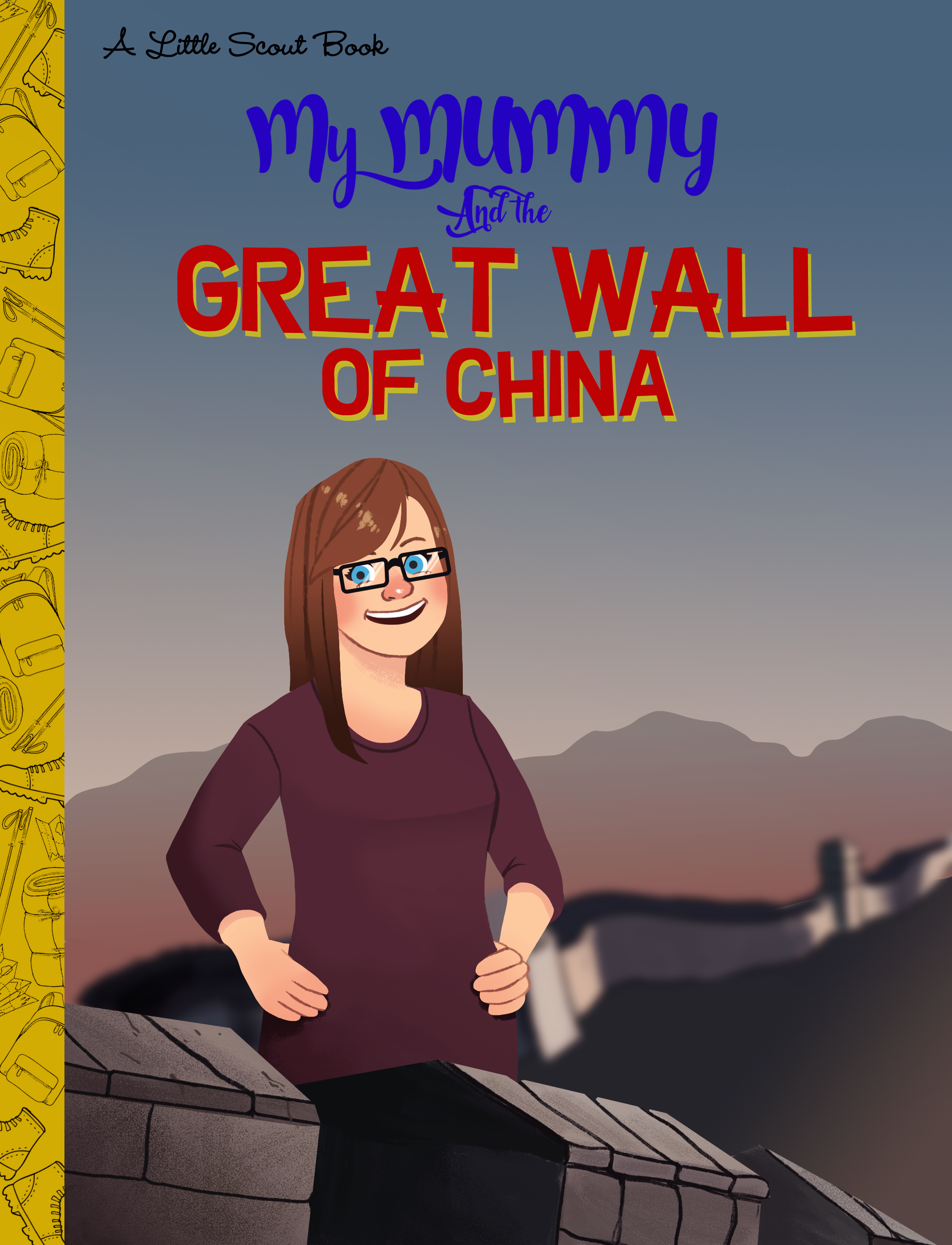  Client requested an illustration in the style of Quirk Books'&nbsp;Pop Classic Picture Books to celebrate his wife's charity walk across the Great Wall of China.   Adobe Photoshop   