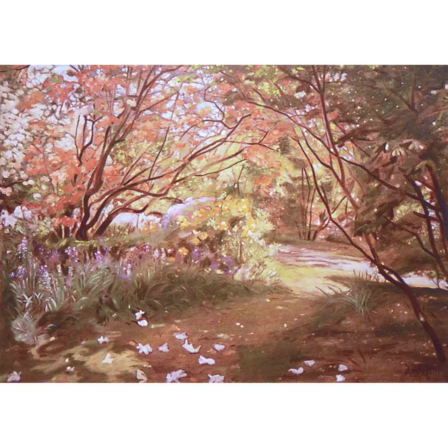Leonardslee Blossoms - oil on canvas