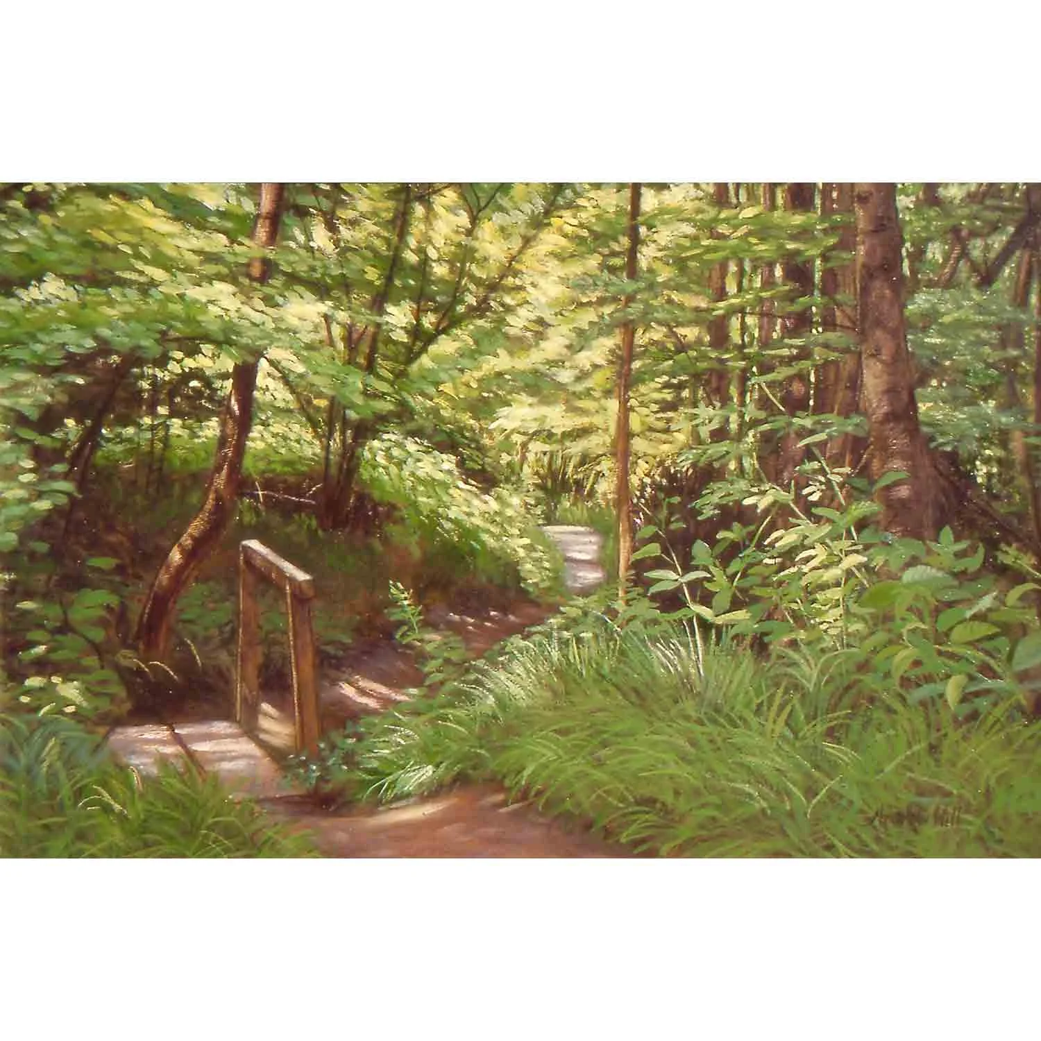 Balcombe Path - oil on board