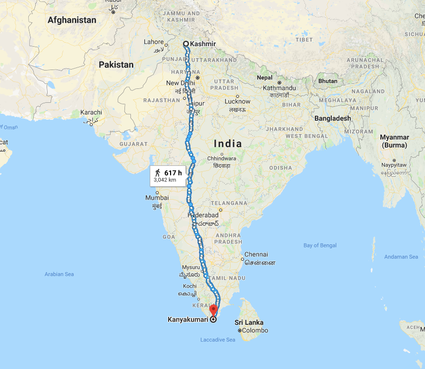 Walking 3000km across India - am I mental?