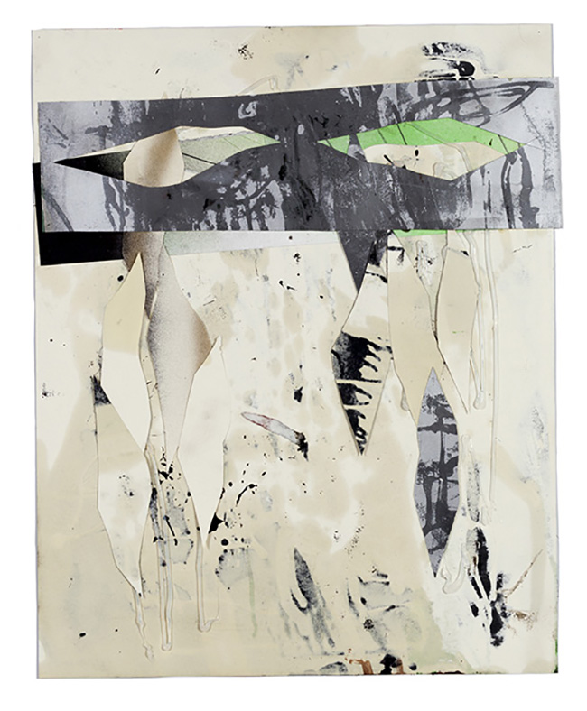 Untitled, 2015 - Mixed media on paper. 30 x 25 inches