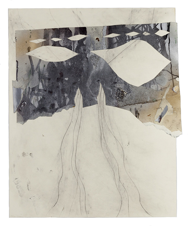 Untitled, 2015 - Mixed media on paper. 30 x 25 inches