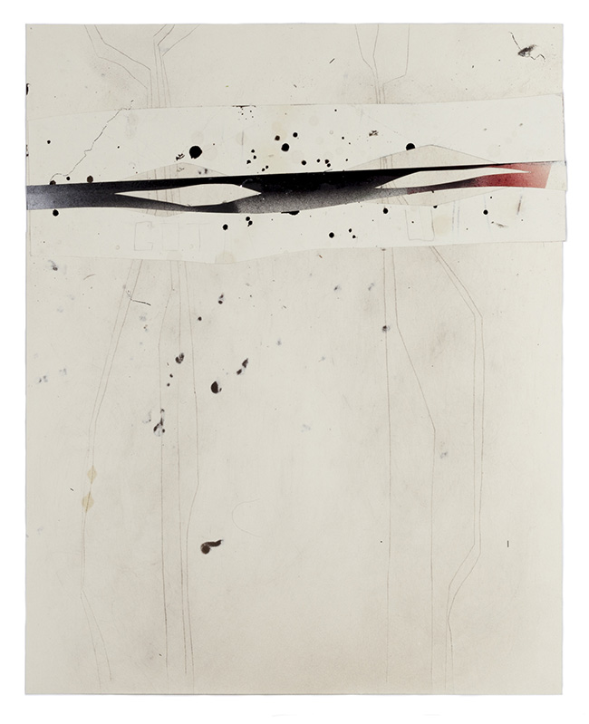 Untitled, 2015 - Mixed media on paper. 30 x 25 inches