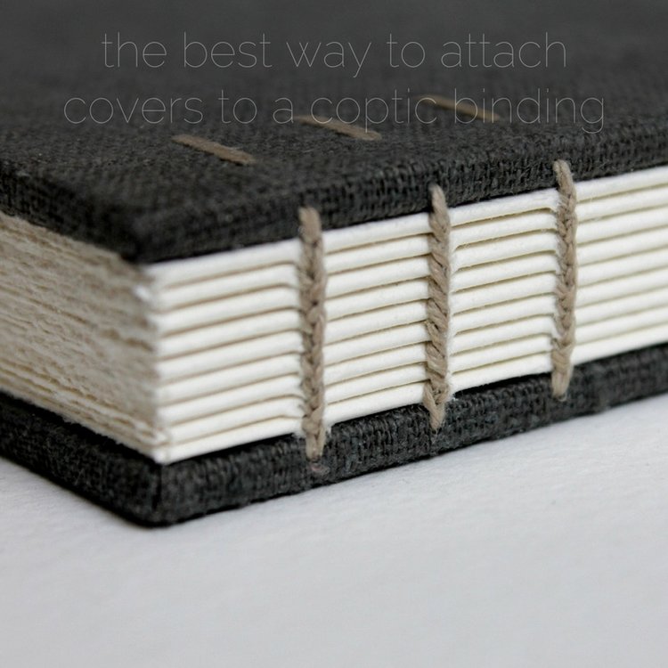 the best way to attach covers to a coptic binding — paperiaarre