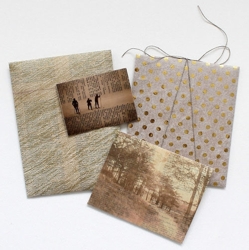 Fabric Edged Envelopes Set of 8