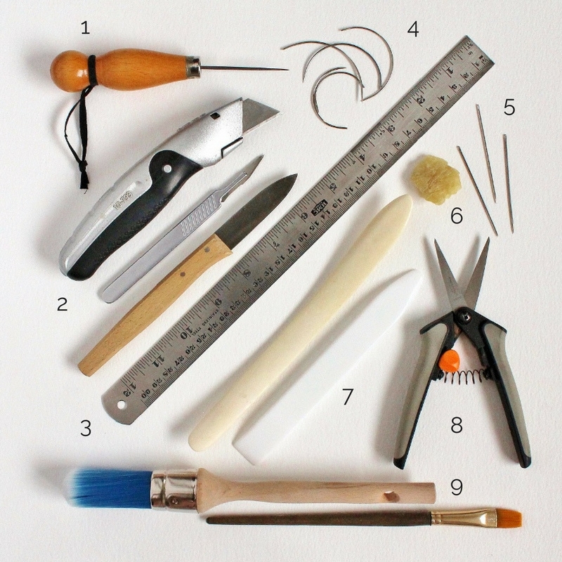Bookbinding Kit Bookbinding Supplies Hand Book Binding Tool, 23 Pieces 