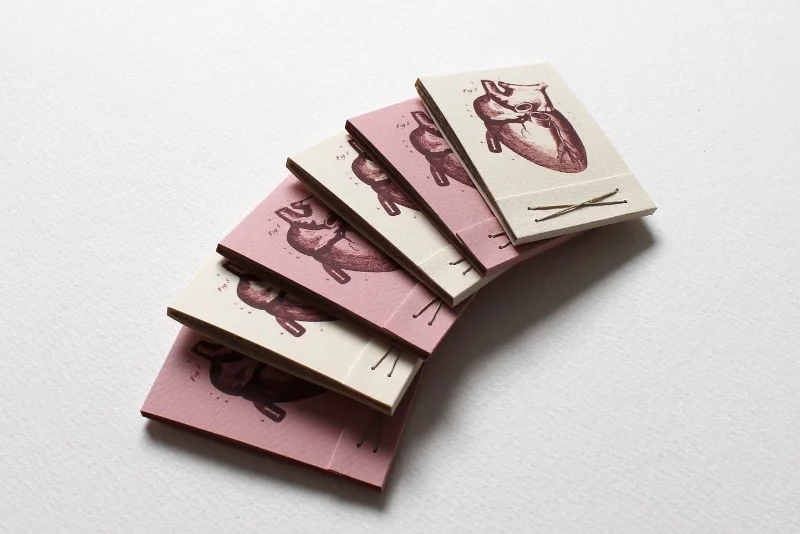 anatomical heart matchbooks by Kaija Rantakari / www.paperiaarre.com