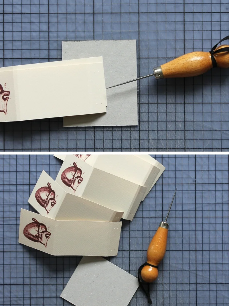 DIY: heart matchbook tutorial + free printable / www.paperiaarre.com