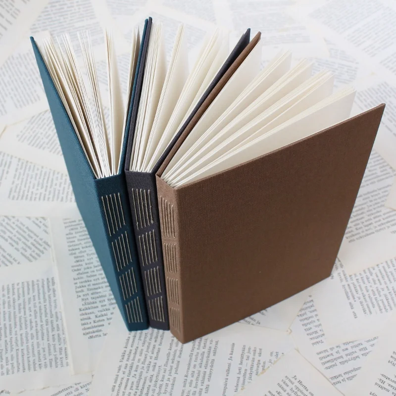 diagonals - long stitch bullet journals by Kaija Rantakari / www.paperiaarre.com