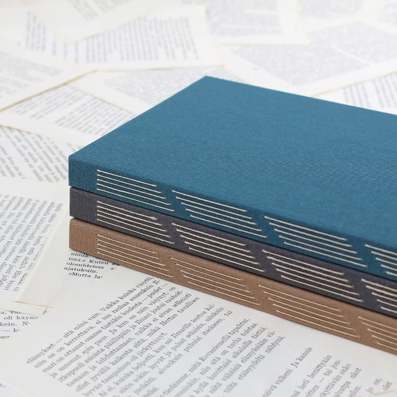 diagonals - long stitch bullet journals by Kaija Rantakari / www.paperiaarre.com