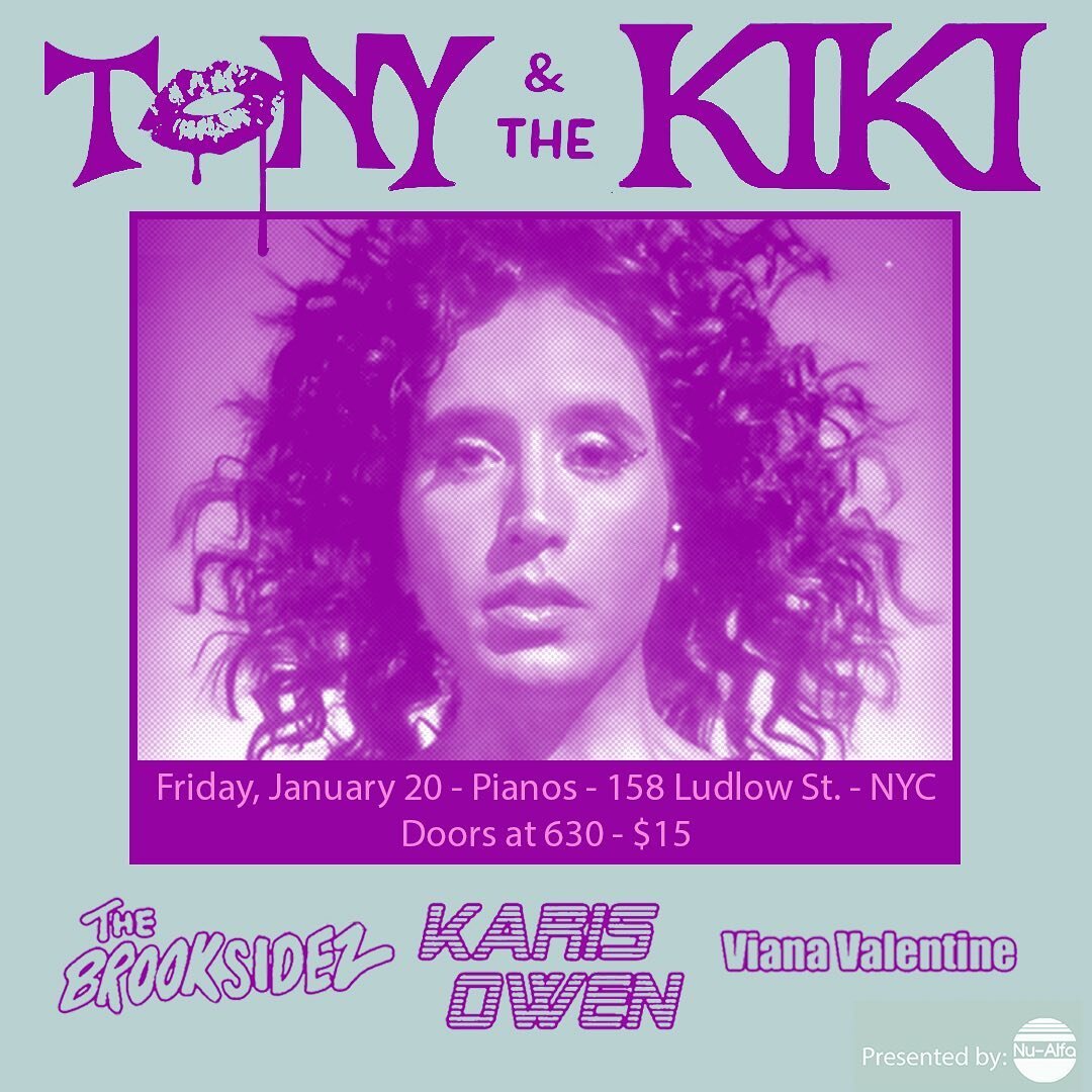 YO!!! We&rsquo;ve got another show coming! It&rsquo;s on January 20th with @tonyandthekiki , @thebrooksidez , and @vianavalentine at @pianosnyc ! The ticket link is in our bio! $10 in advance, $15 at the door 🚪! 

Don&rsquo;t forget, you can still p