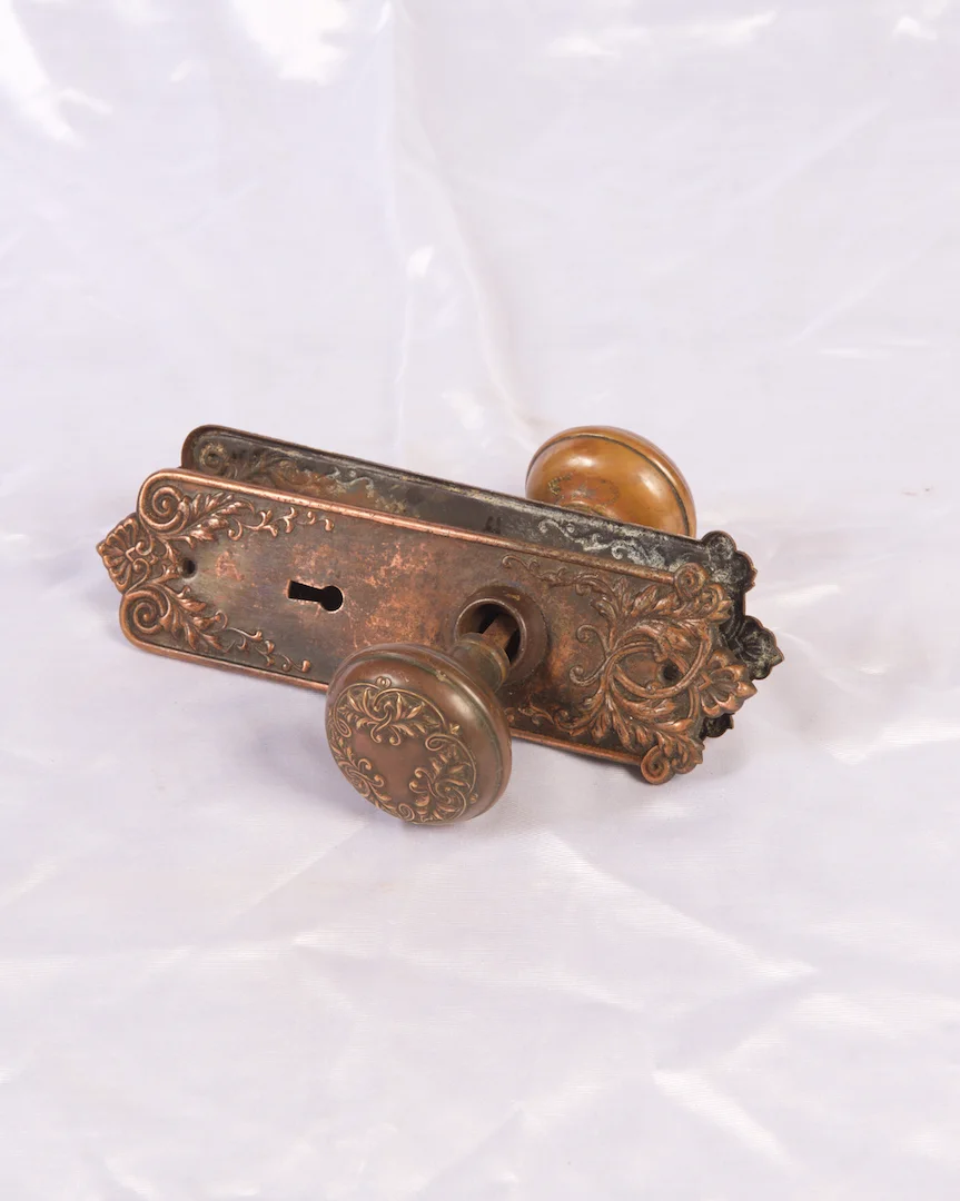 Solid brass Lorraine  door knob set