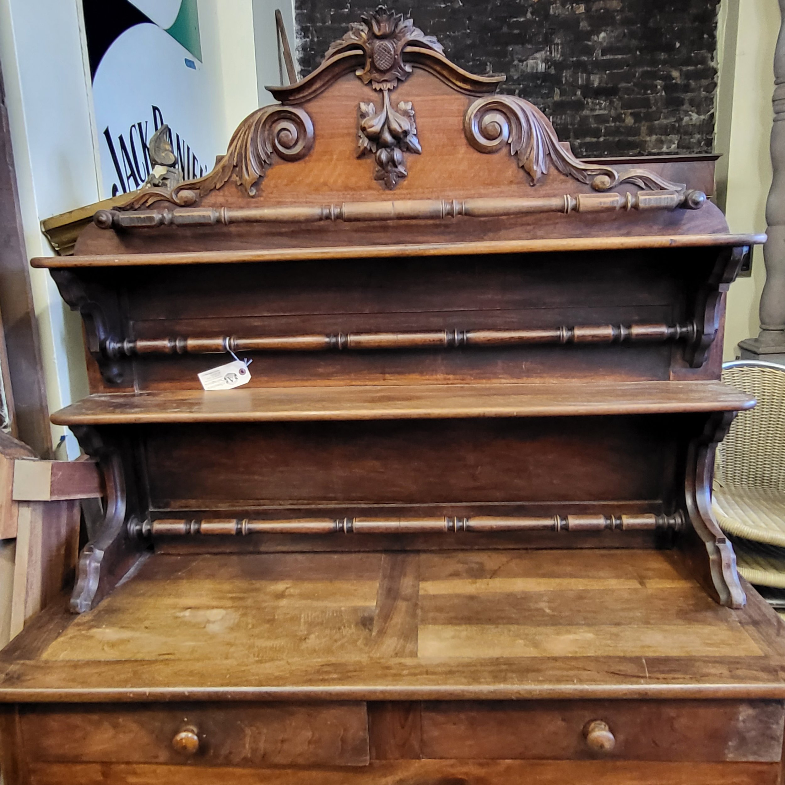 Antique French Walnut Buffet — Architectural Salvage
