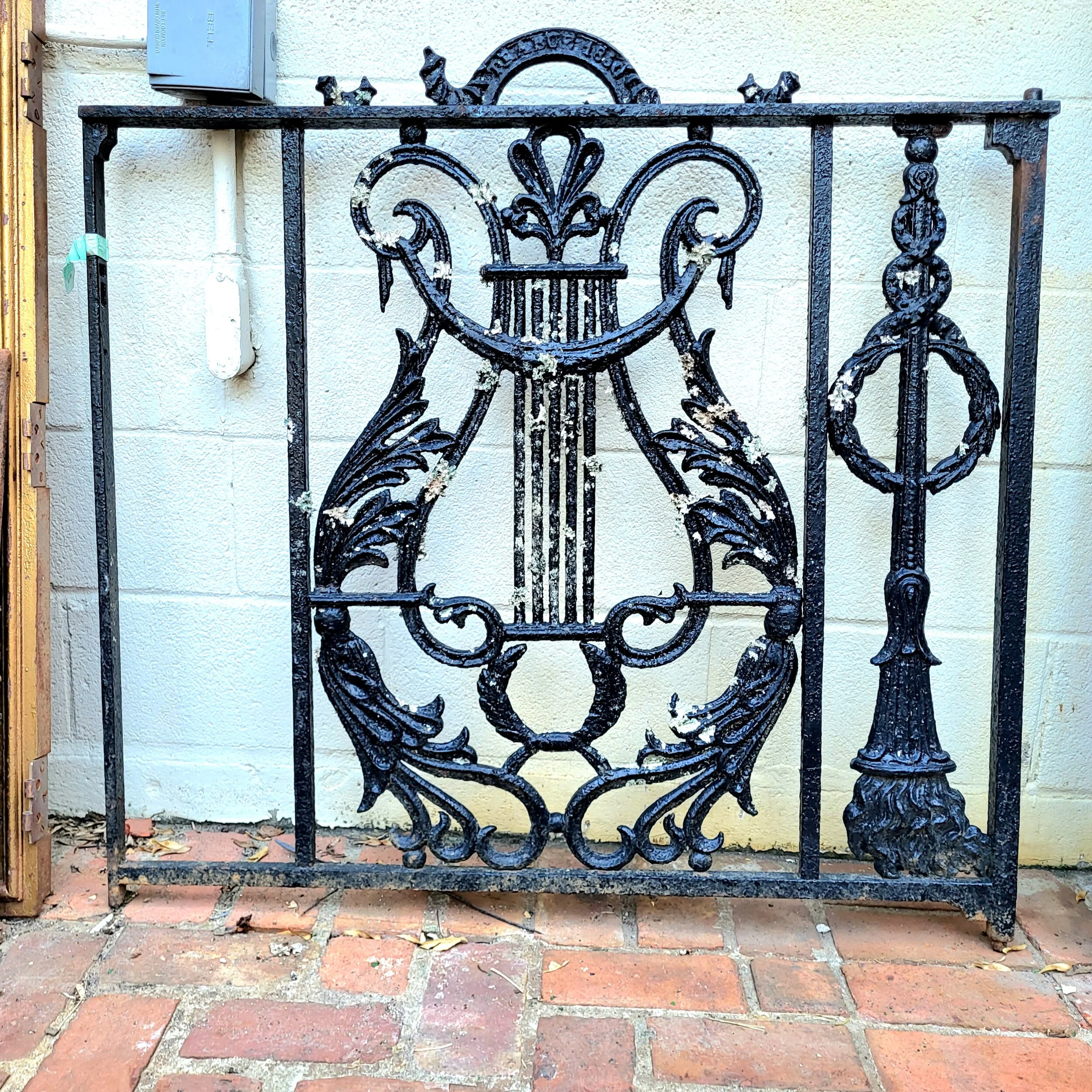 Antique French Iron Driveway Gate Set — Architectural Salvage