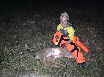 He got a deer!