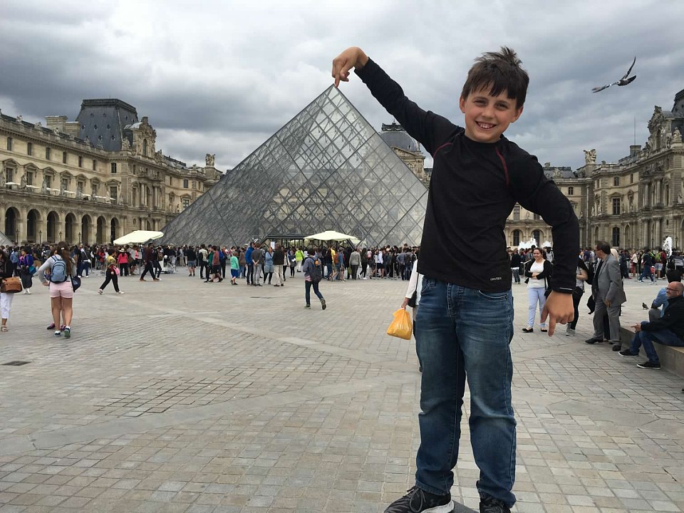 Touching the top!