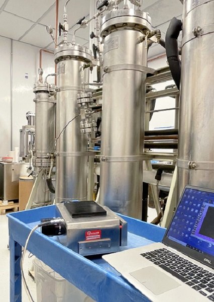 Brimrose Luminar 4010 AOTF-NIR Spectrometer and High Pressure Flow Cell for Monitoring THC Extraction Process