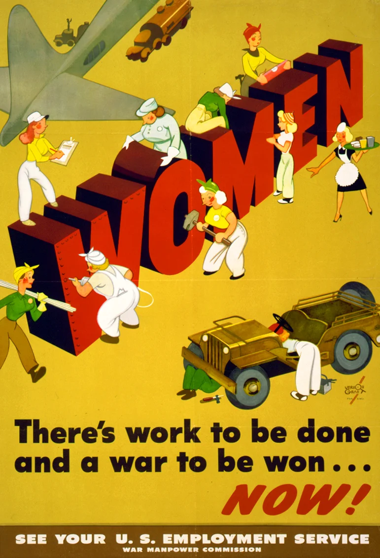 Vernon Grant for the United States Office of War Information,&nbsp;There's work to be done and a war to be won - now!" (1944) |&nbsp;Library of Congress, Prints &amp; Photographs Division [LC-USZC4-5604]