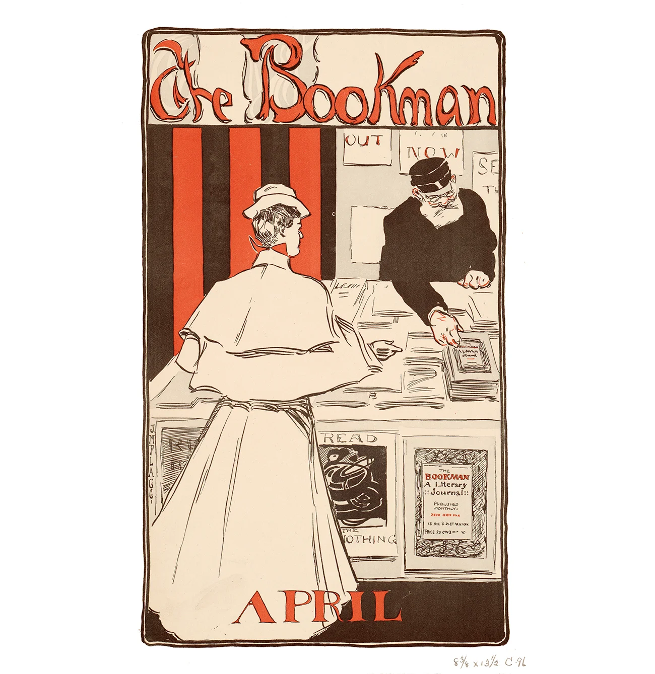 J.M. Flagg, The bookman (1896) | Library of Congress, Prints &amp; Photographs Division [LC-USZC4-5067]