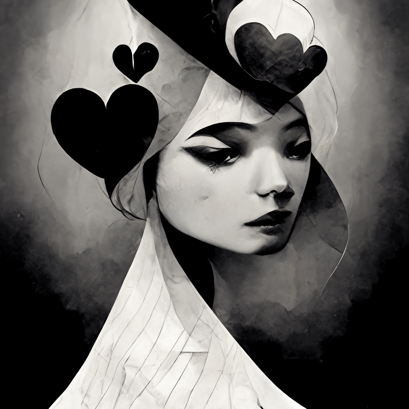 copyrightsloth_Queen_of_Hearts_illustrative_style_black_and_whi_11ac7fce-09e2-418a-b2d4-2969f576288c.png