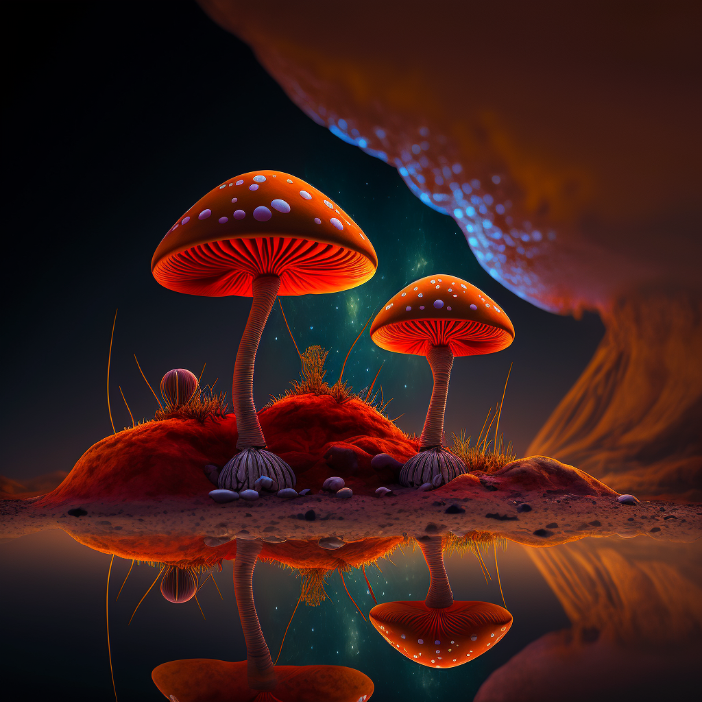 copyrightsloth_red_mushrooms_in_abstract_landscape_on_alien_pla_e66a04d6-20e5-4e22-a264-c4bef75e78b9.png
