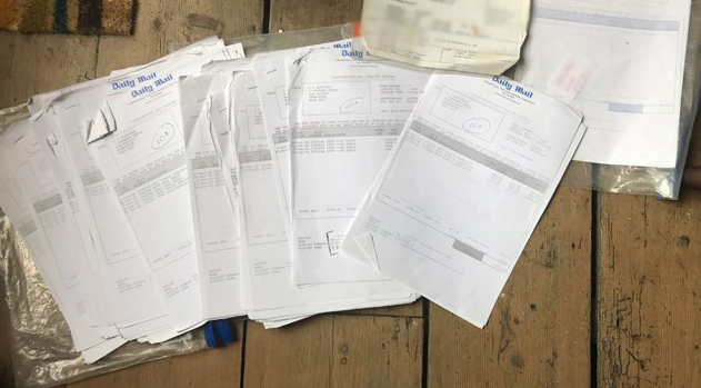 The cache of payment slips that were never dealt with by the Leveson Inquiry.