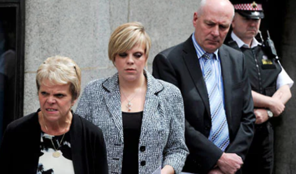Intrusion: The Dowler family outside the Old Bailey. Credit: Paul Hackett / Reuters