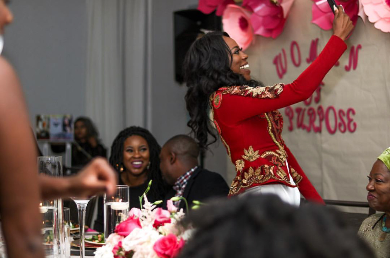 Yvonne at the VIP Dinner after the Conference. Picture by @lovethatgirlbre