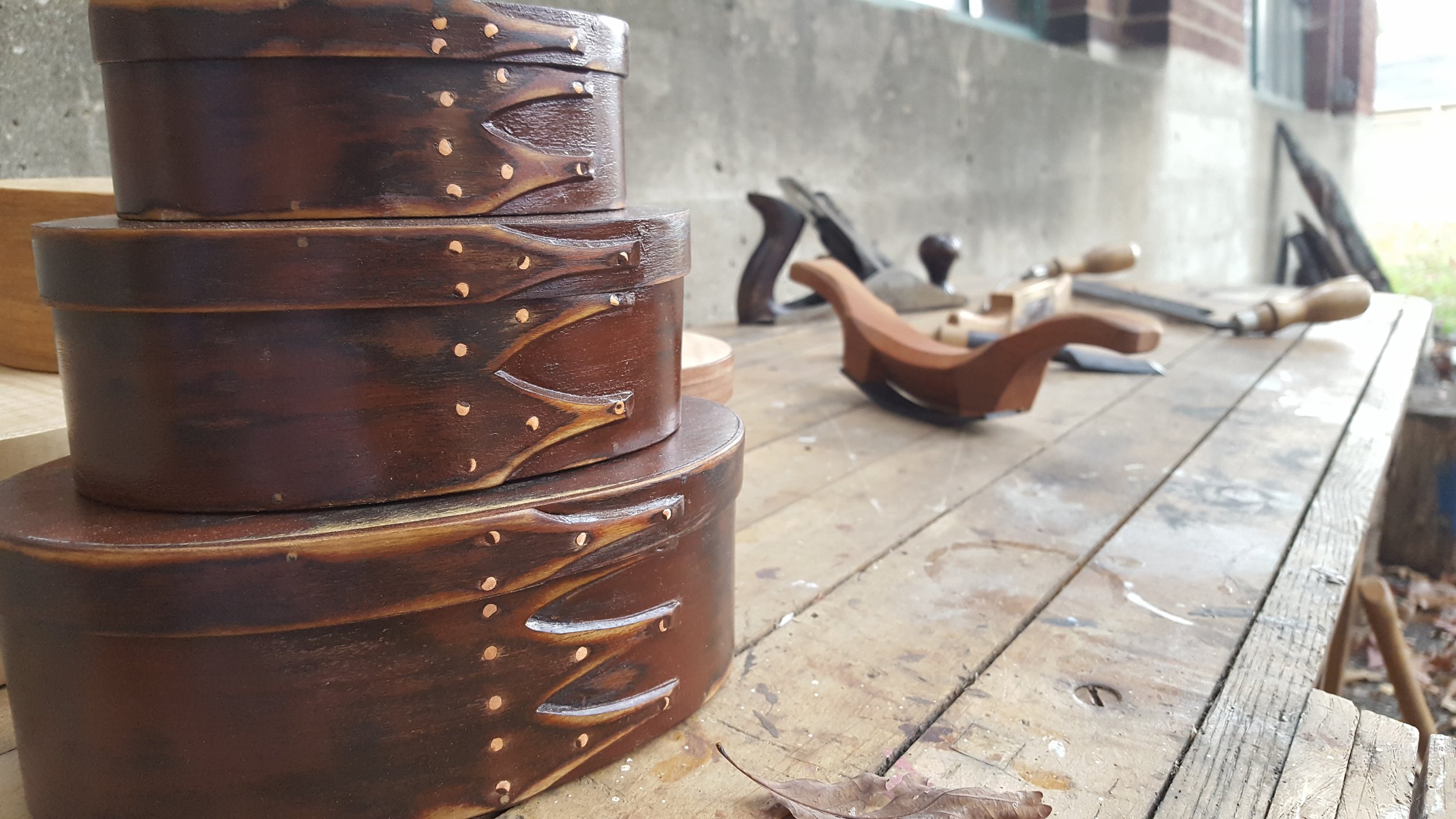 Shaker Oval Boxes