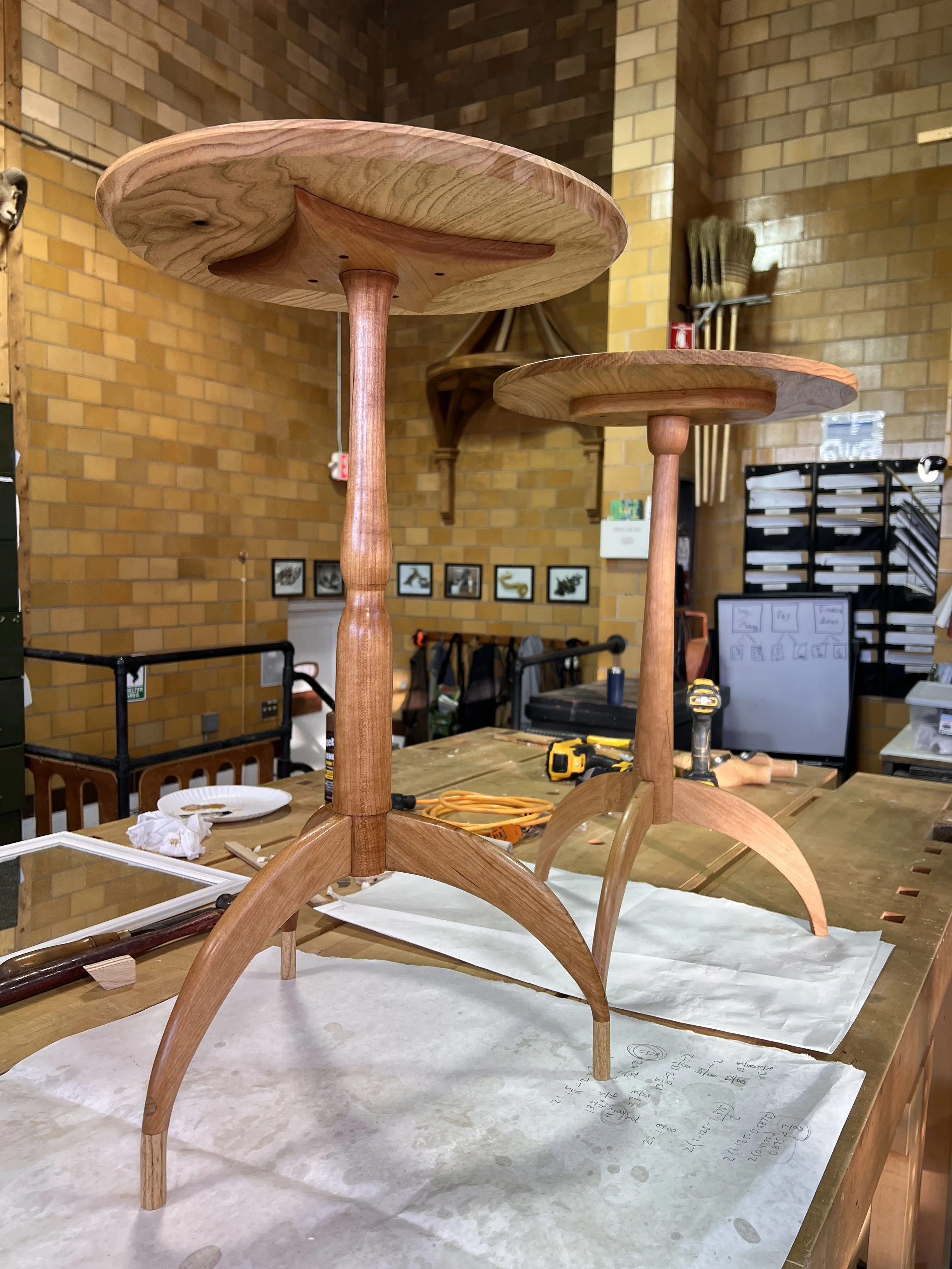 Rhiannon and KJ Pedestal Tables.JPG