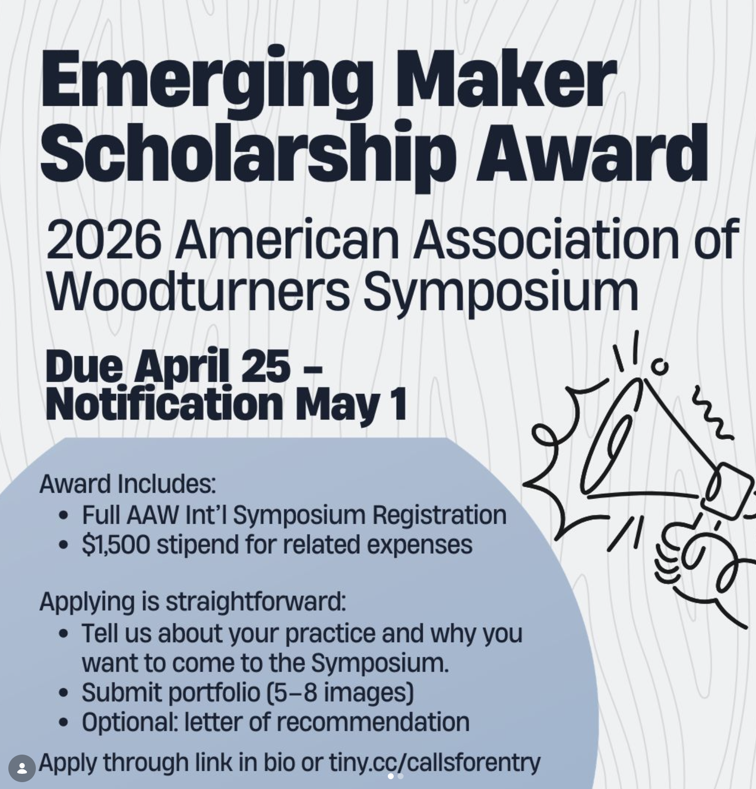 AAW Emerging Makers Symposium Scholarship Award