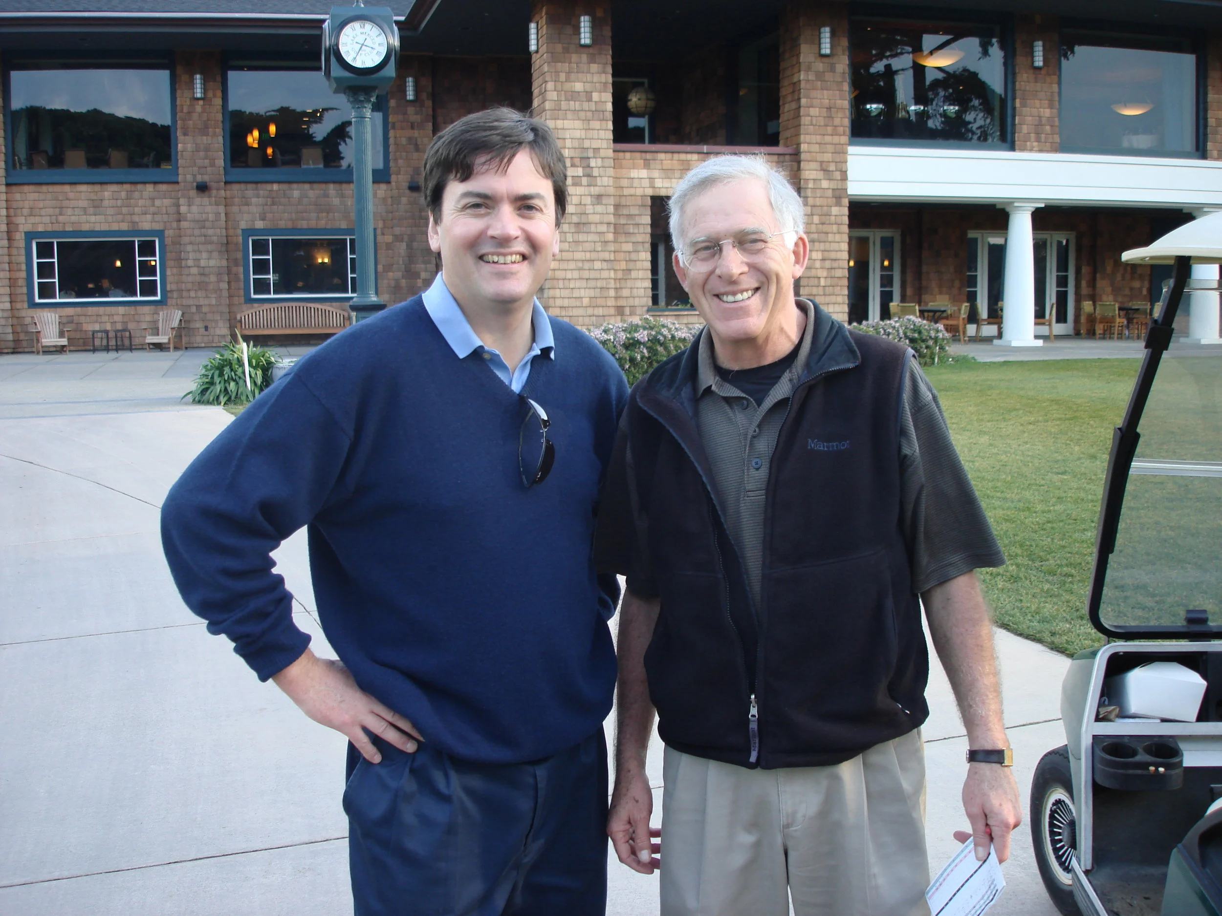 With Mike Beasley in 2007. The toughest Institutional Consultant in our business in the 1990's and 2000's. He and Bob Formisano had to play against "the snake".