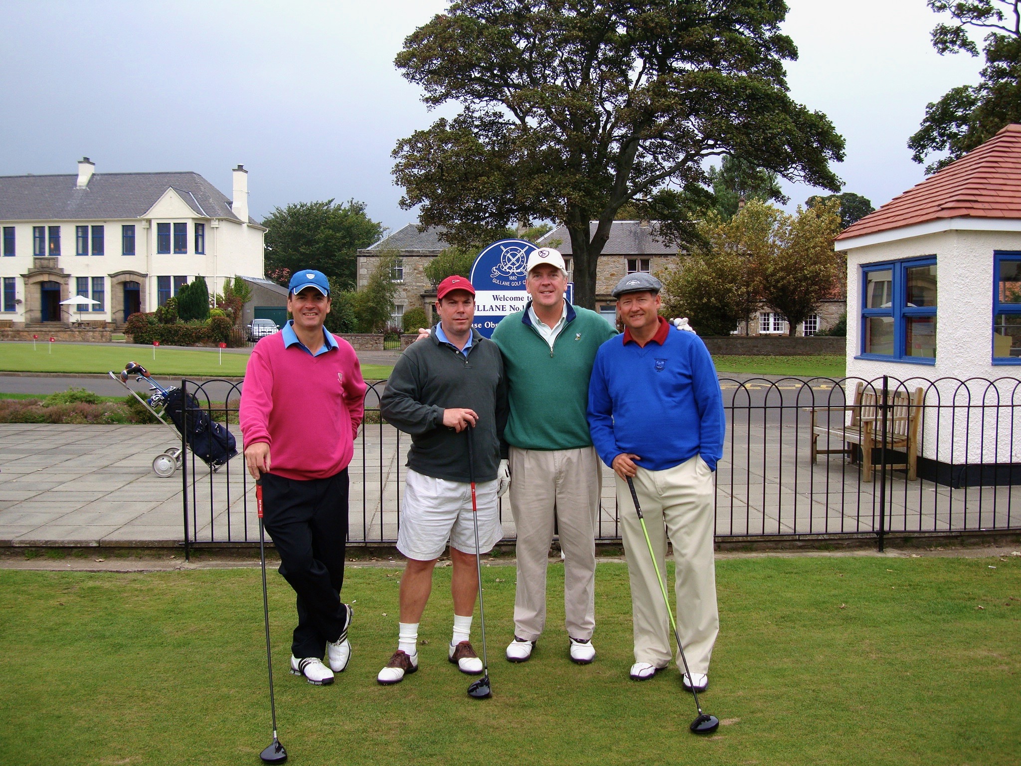 At the starters box for a tough opening hole and an even tougher second. Chris W, Kevin Keady and Eric S.