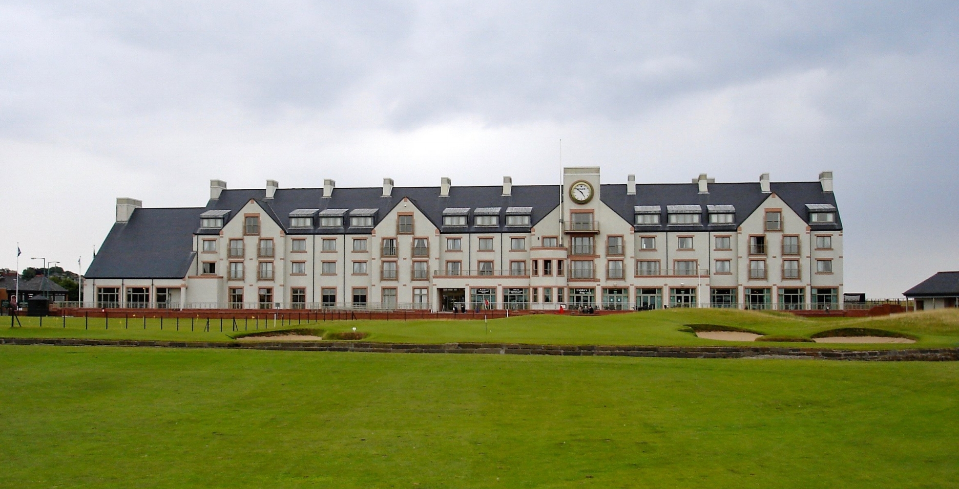 The famous hotel at the 18th green.
