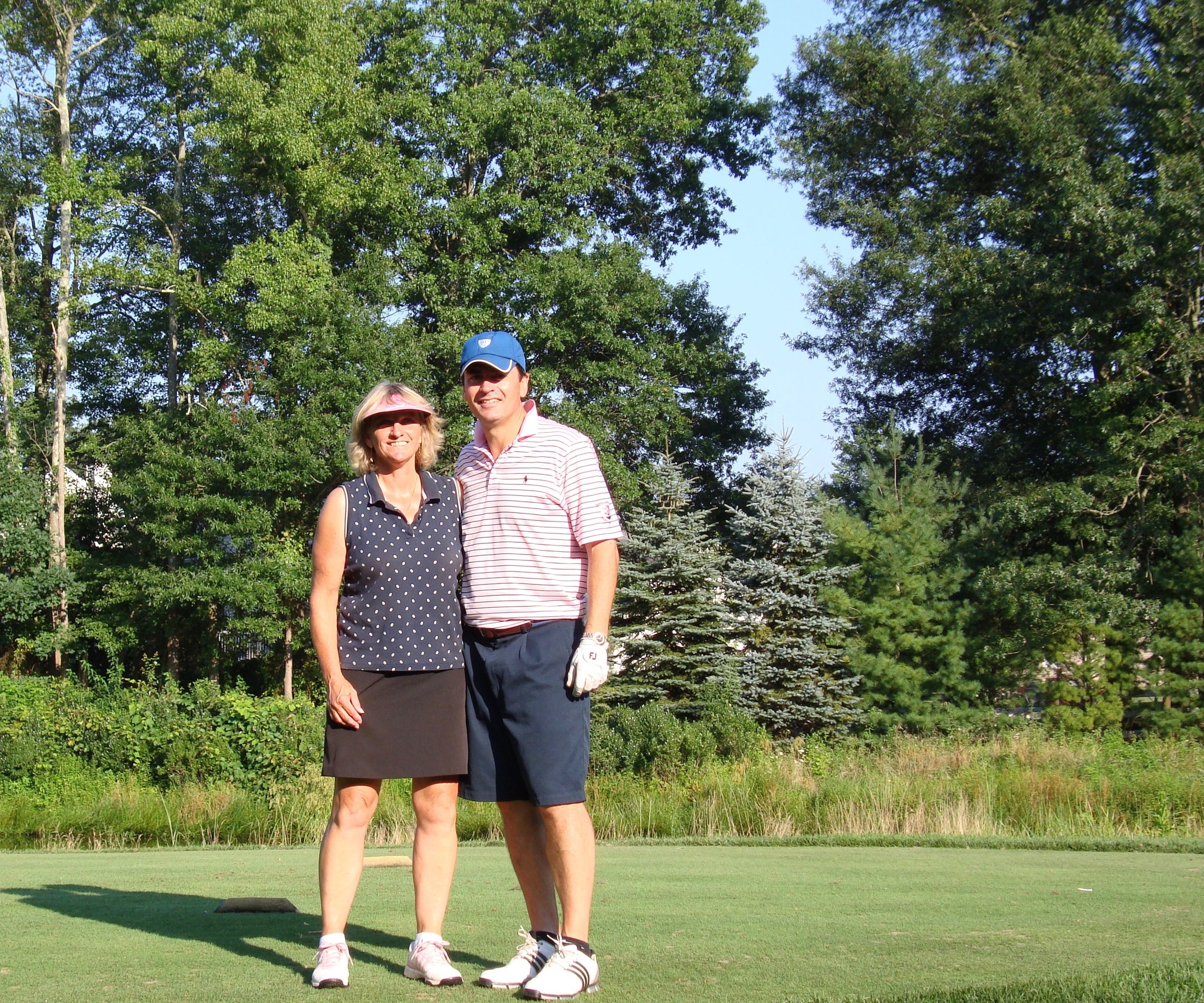 Gill and me out on the course.