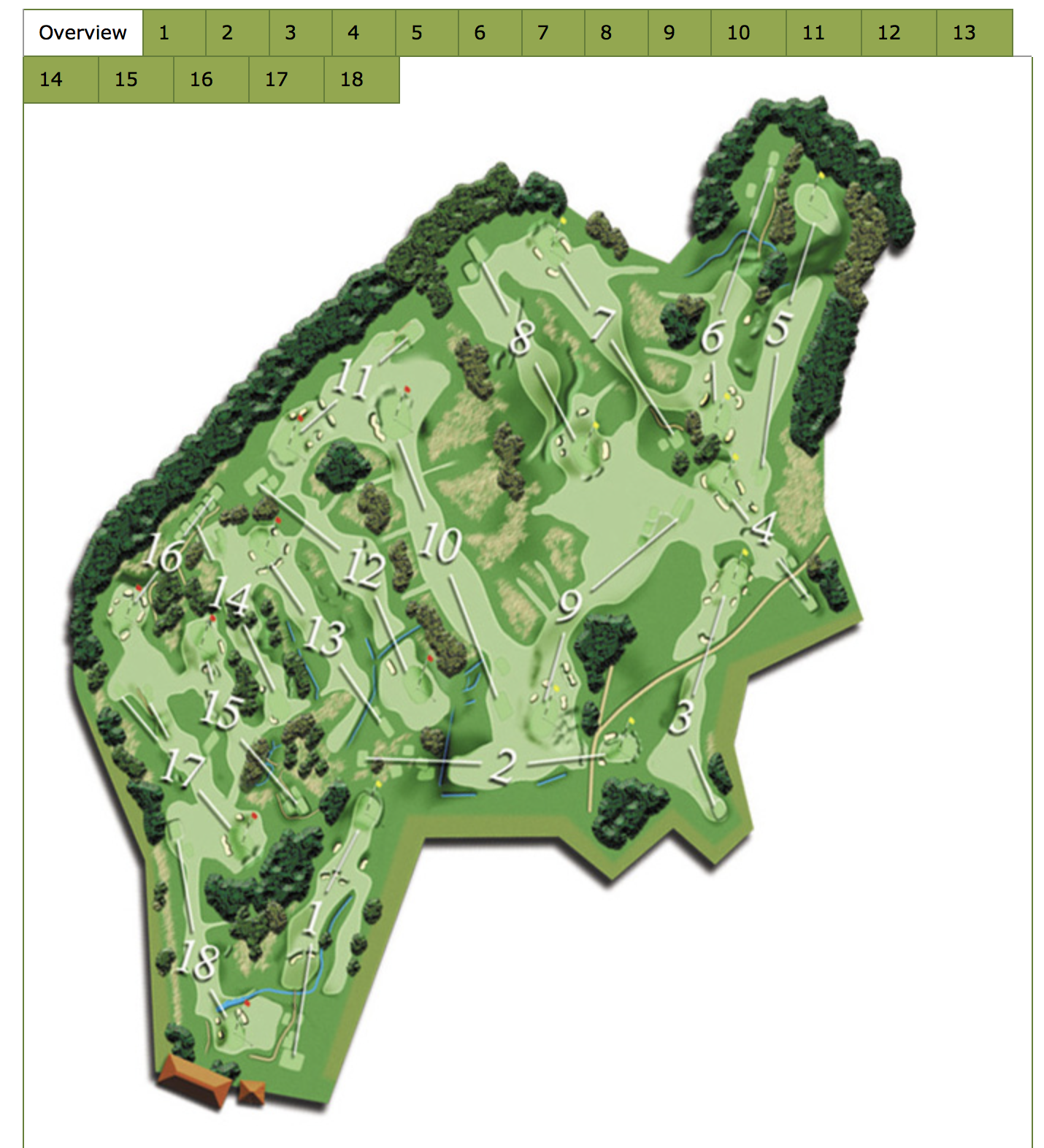 This is the map of the course. The guide is interactive and can be found at: http://www.pitlochrygolf.co.uk/golf-course/