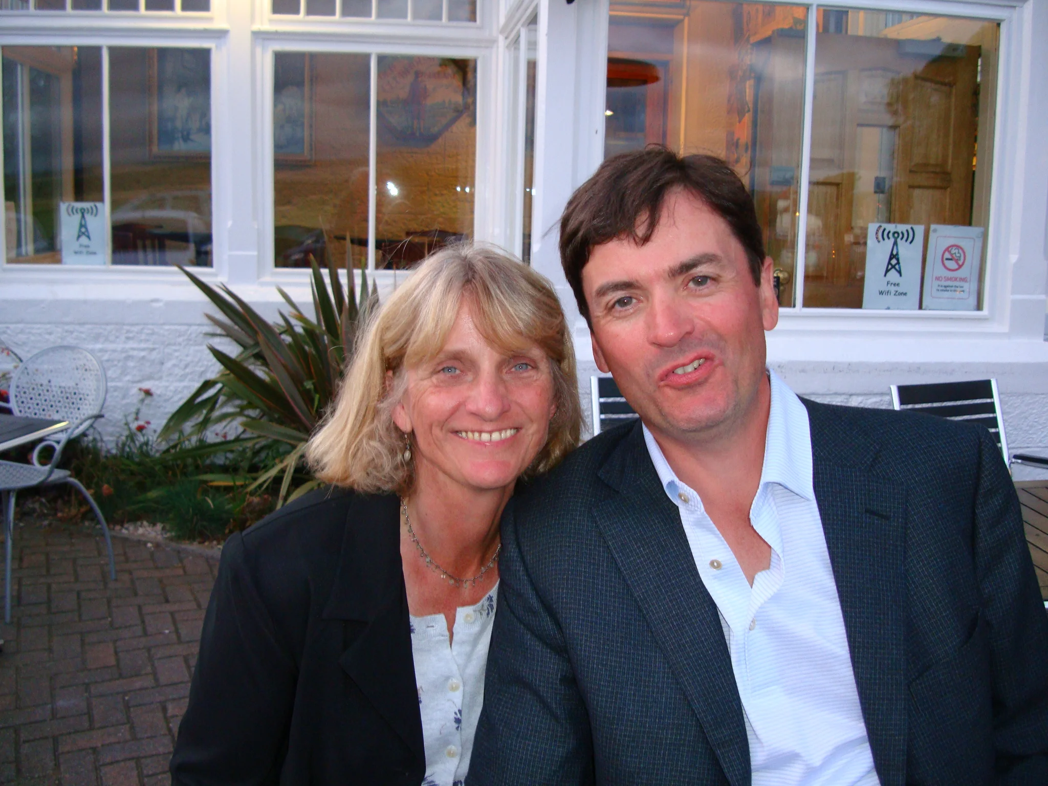 Gill and me outside Ducks.