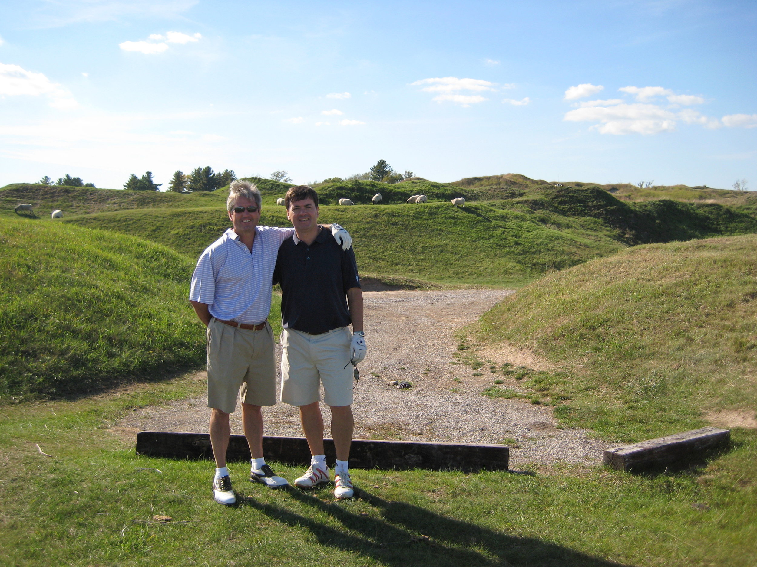 Clarke and me at the Irish course
