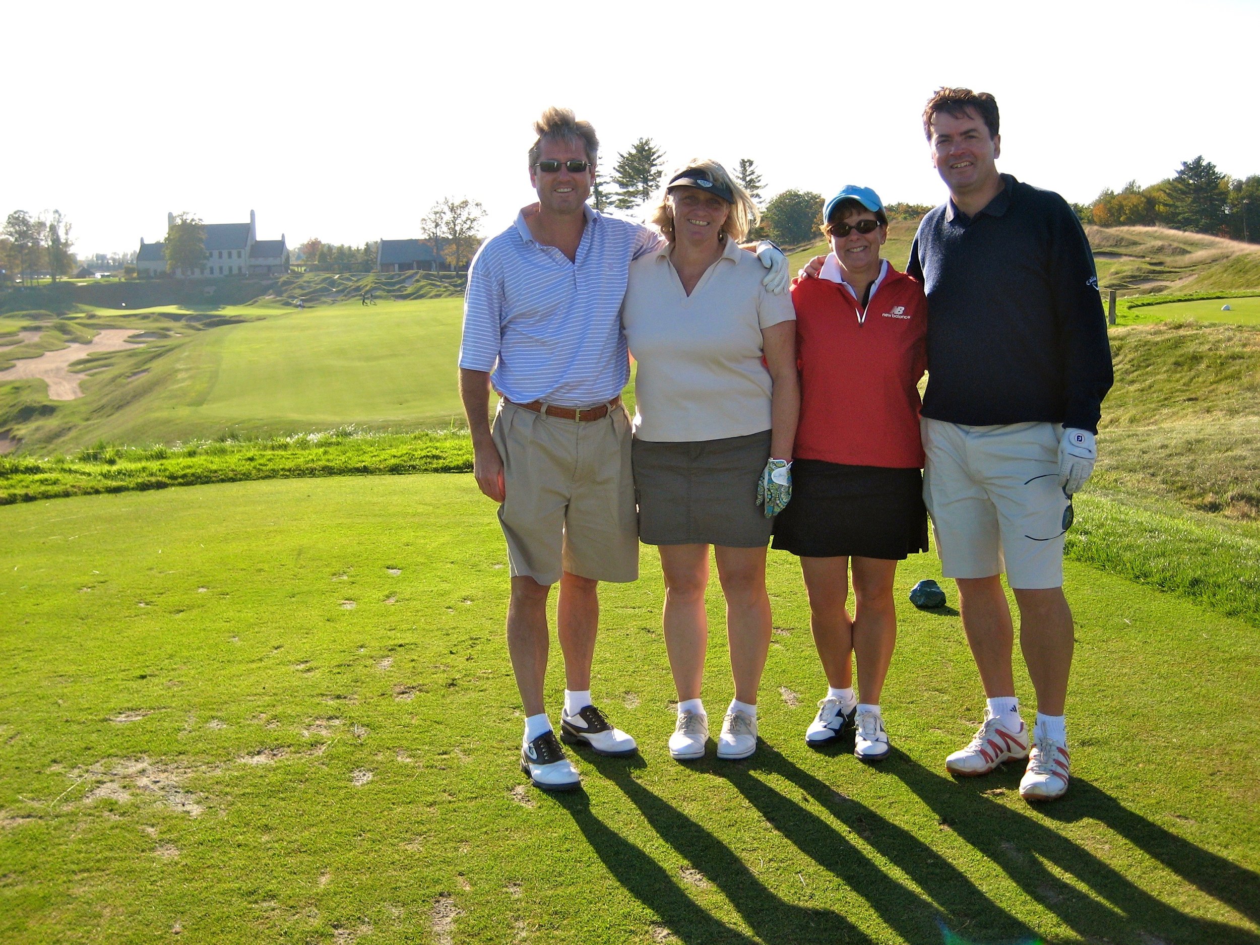 This is Clarke, Gill, Trish and me in September 2007 at the Championship course.
