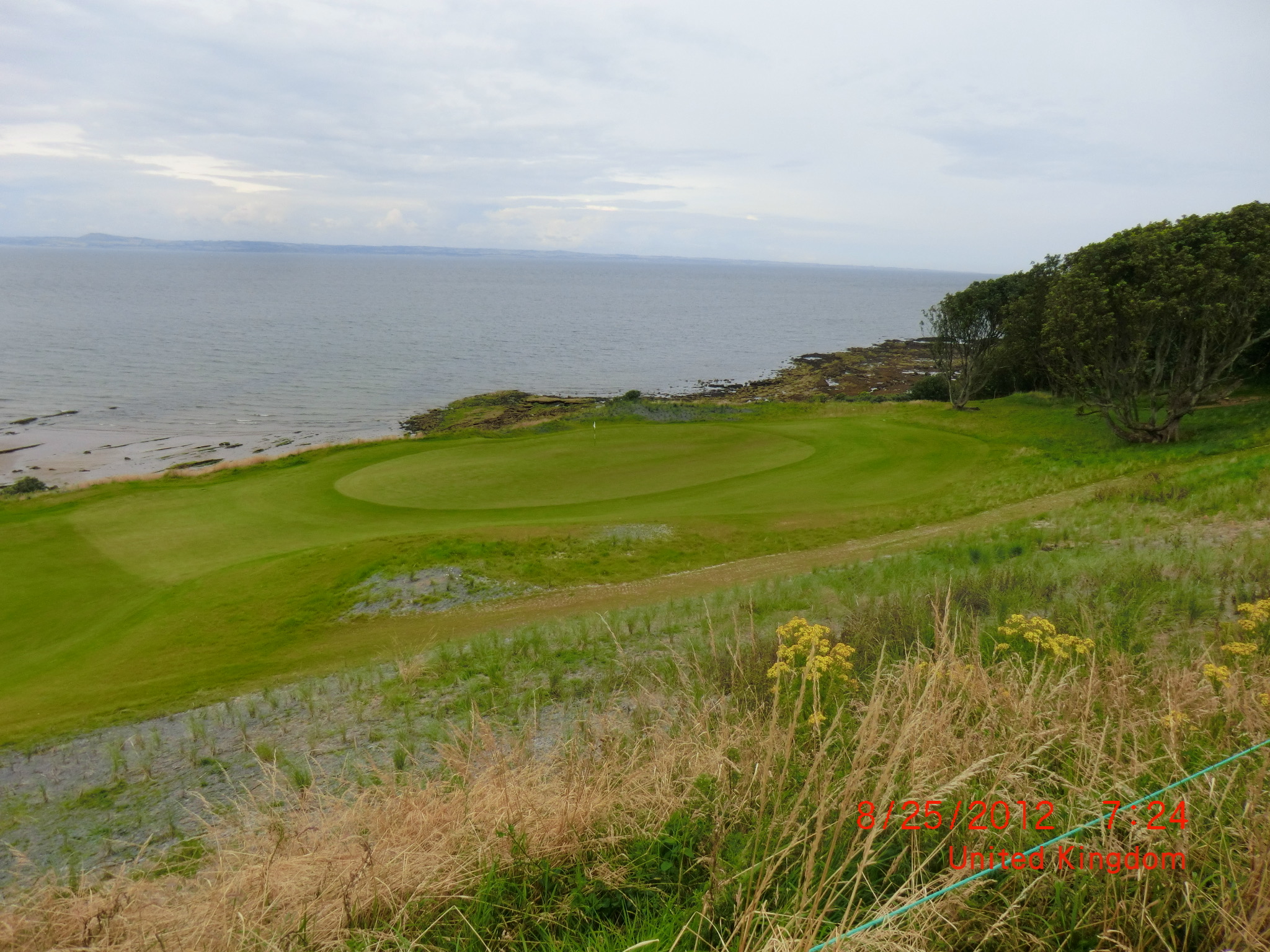 This is the relatively new hole, one of three constructed following a land swap with Muirfield.