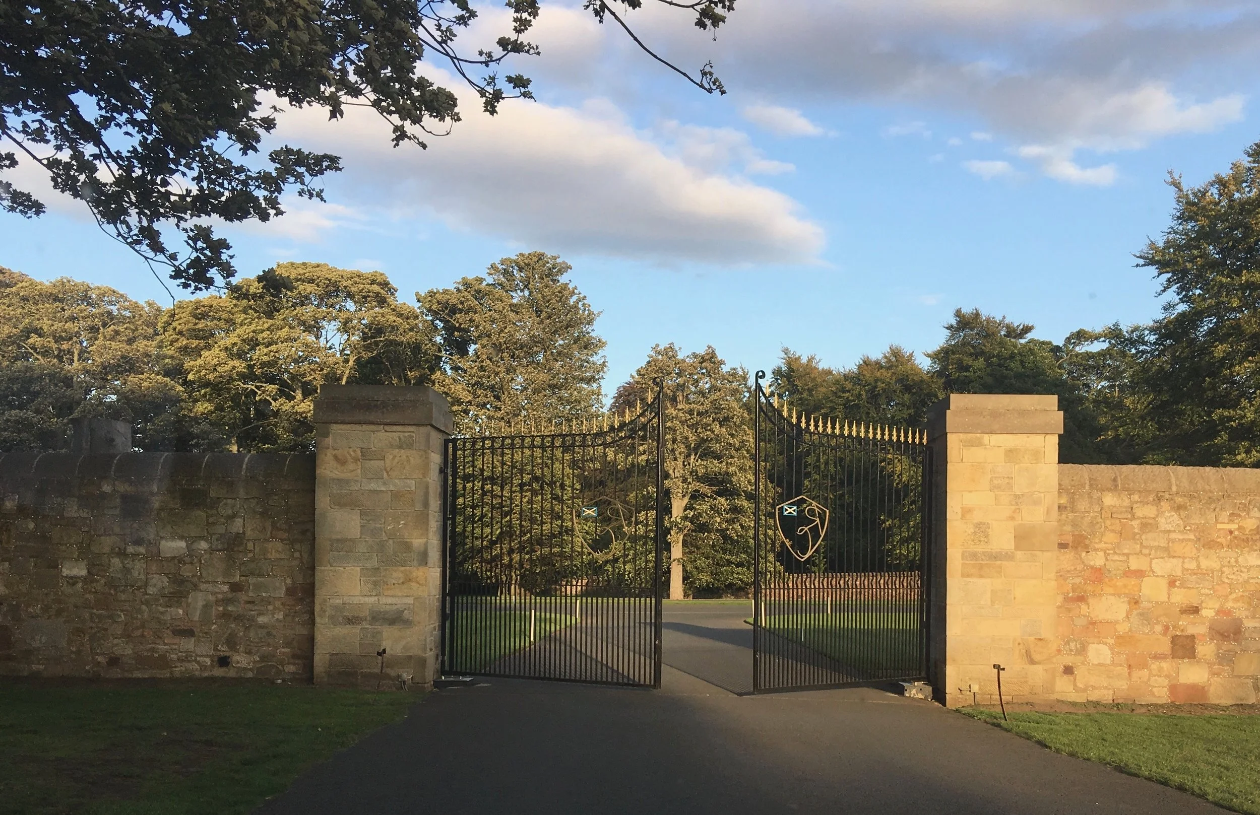 This is the impressive entrance. What awaits you is just one of the great golfing venues. The course is magnificent, and the Clubhouse and Lodges are just incredible.